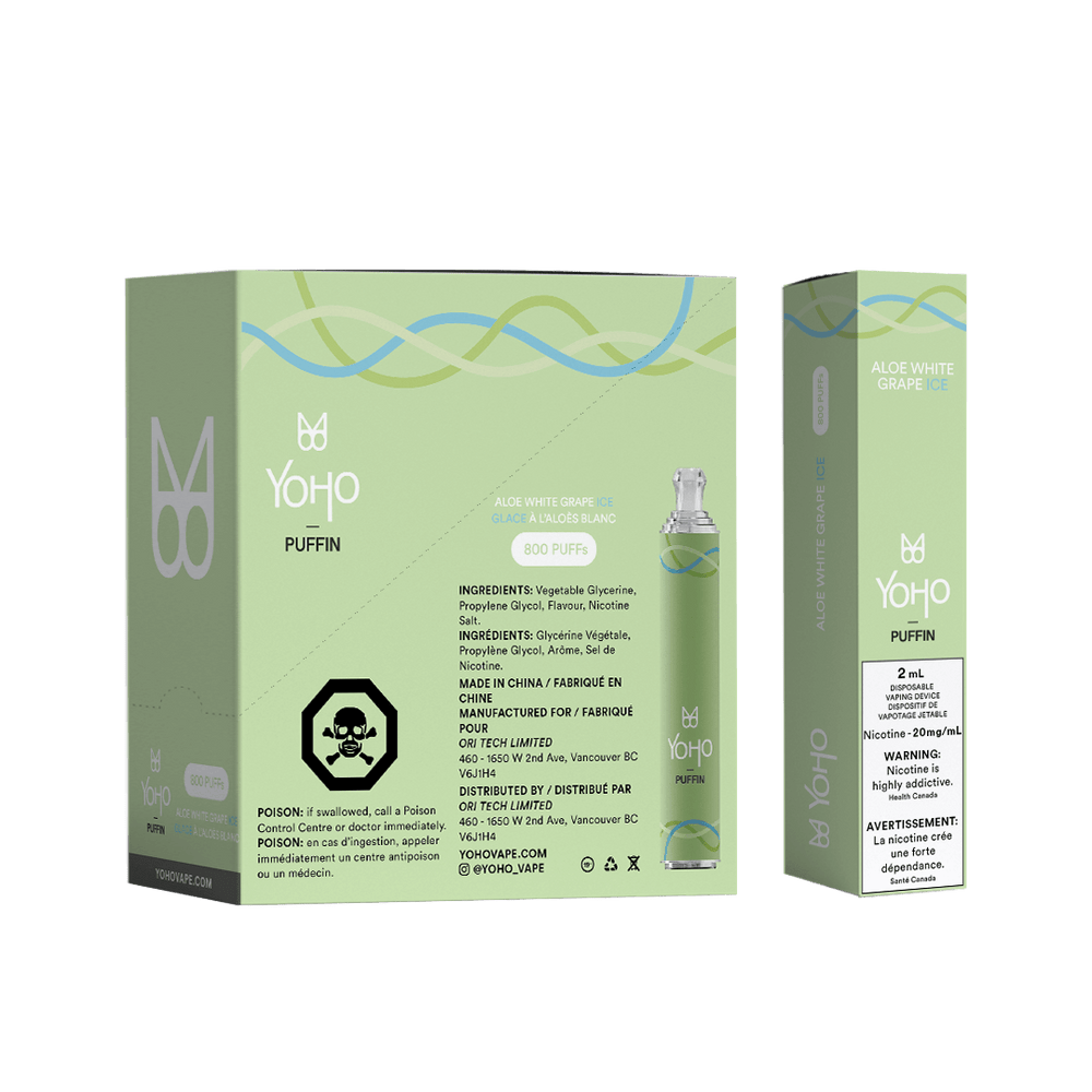 
                  
                    PUFFIN - Aloe White Grape Ice - 10 PACK
                  
                