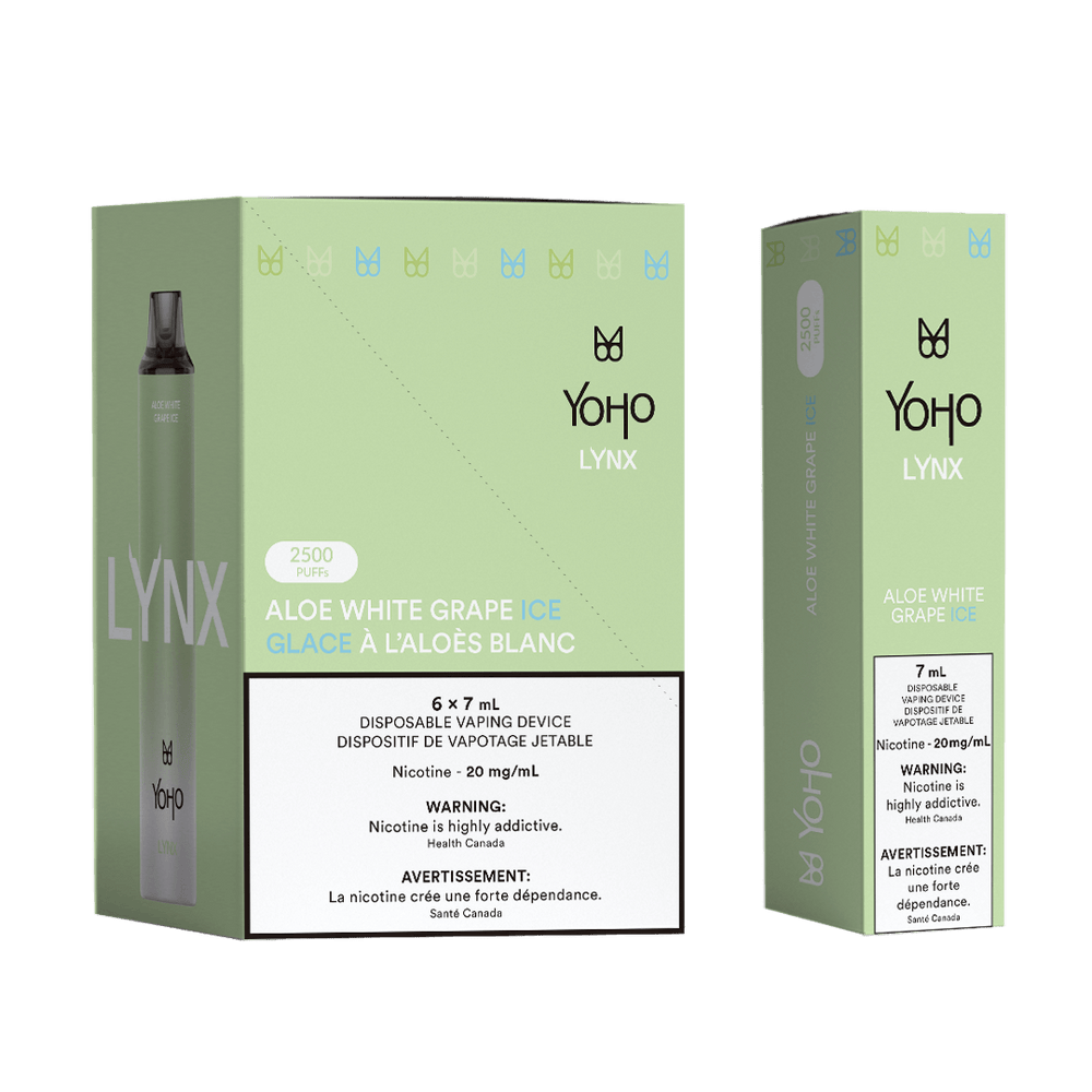 
                  
                    LYNX - Aloe White Grape Ice - 6 PACK
                  
                